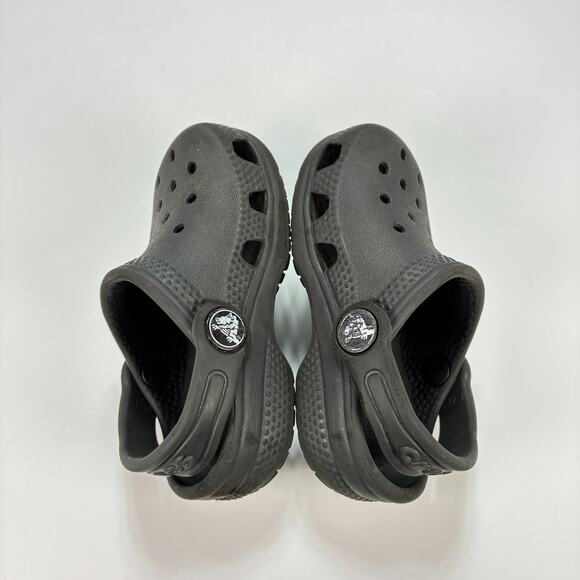 Crocs Classic Clog Black Slip On Comfort Sandals Lightweight Shoes Kids Size 5 - Picture 7 of 9